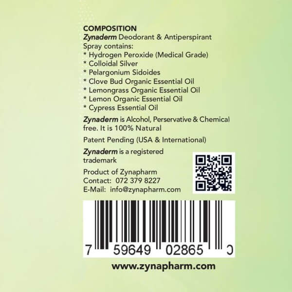Zynaderm Deodorant & Antiperspirant 100ml - Image 6